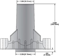 Mandrel housing less shaft and bearings for Husqvarna