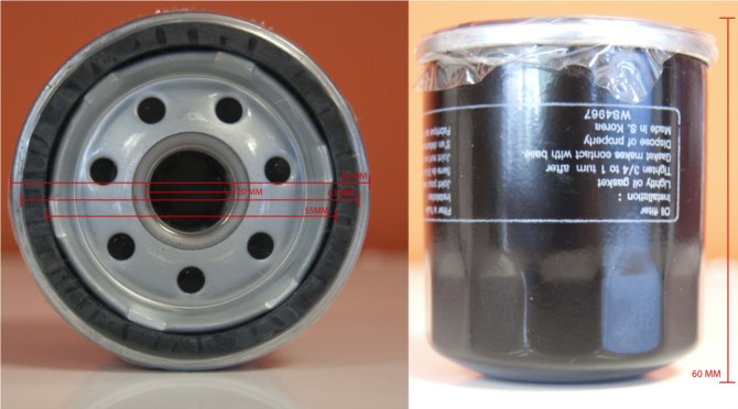 Oil Filter Fits Kawasaki, John Deere, Robin